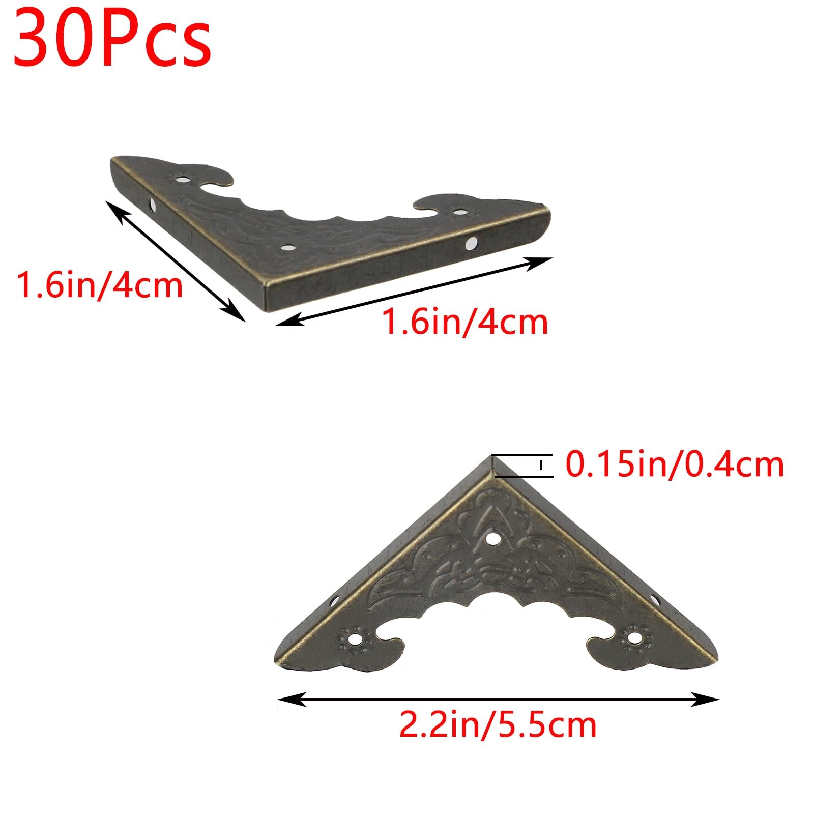 Corner Hardware 2.2 X 1.6 Iron Decorative Corner Protector Corner Bracket Prot