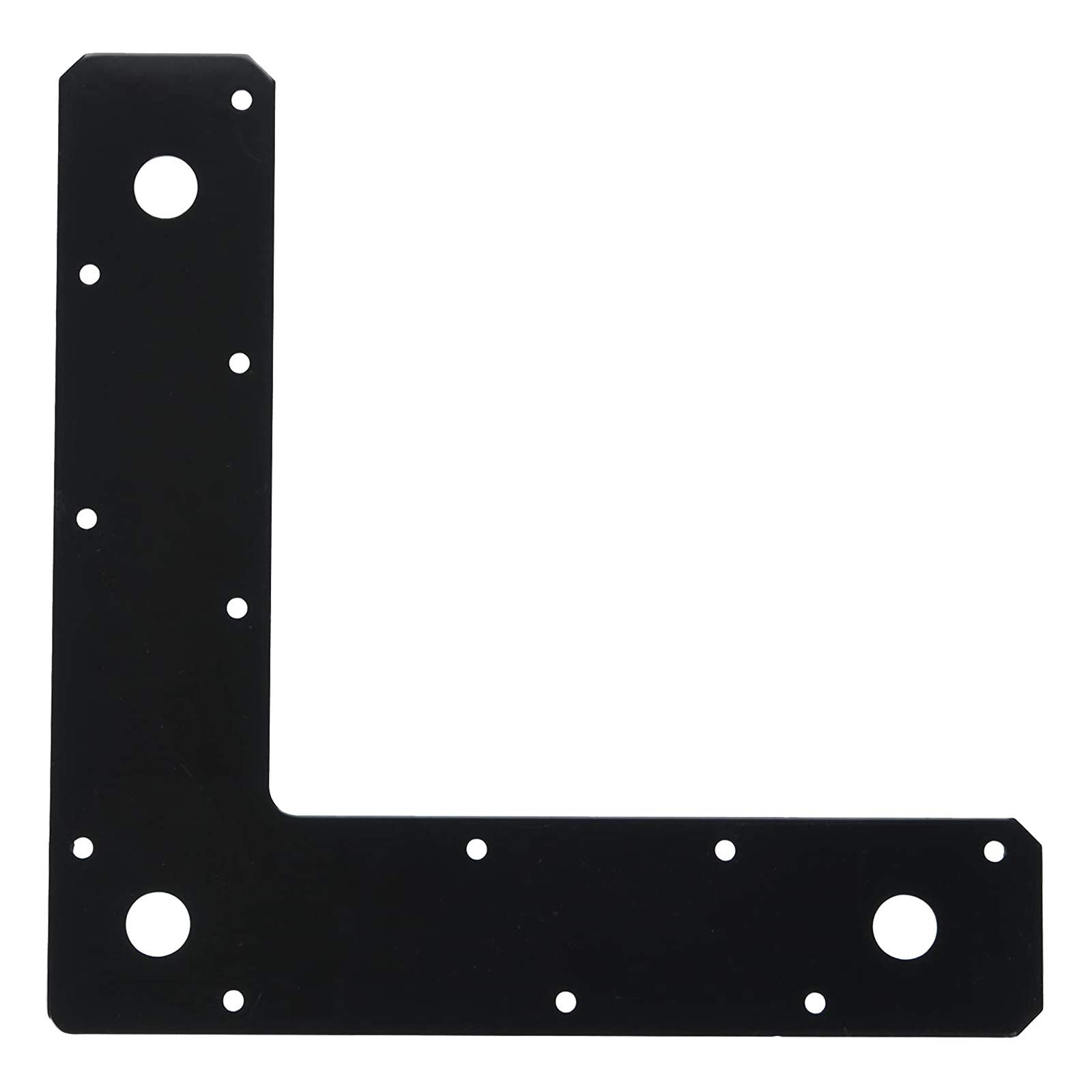 4 Pack L Shaped Mending Plate 9×21/8 Inch 1/8 Inch Thick Steel Fastener