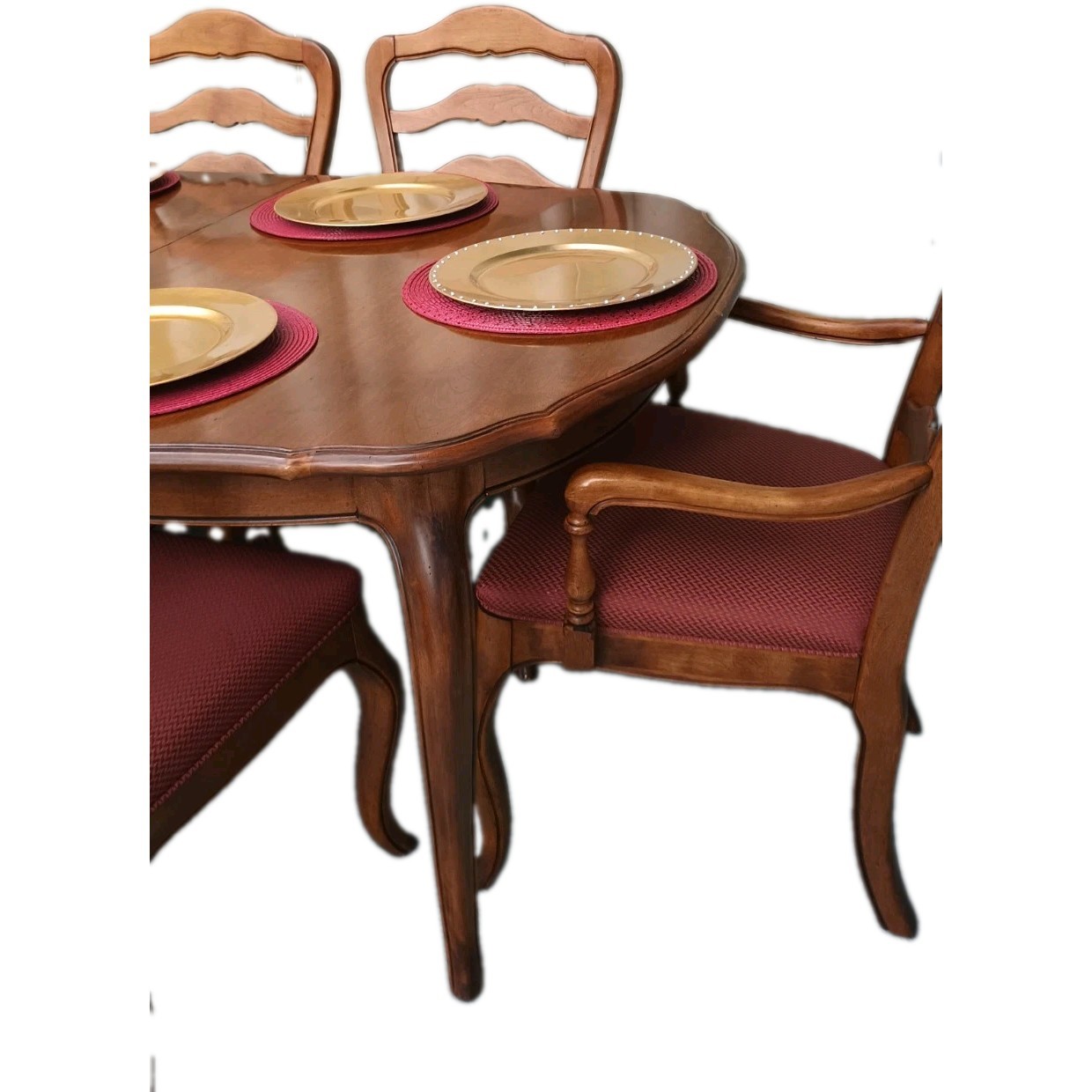 Ethan Allen Dining Room Table Solid Birch 66″ long or 102″ in French Provincial