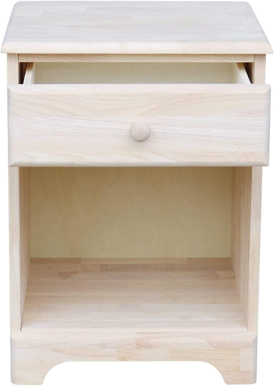 International Concepts Night Stand with One Drawer, Unfinished