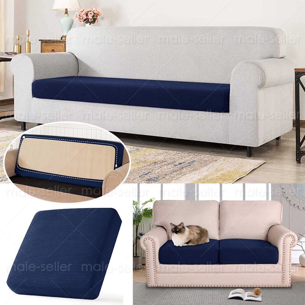 Sofa Seat Cushion Cover Furniture Protector Stretch Washable Removable Slipcover