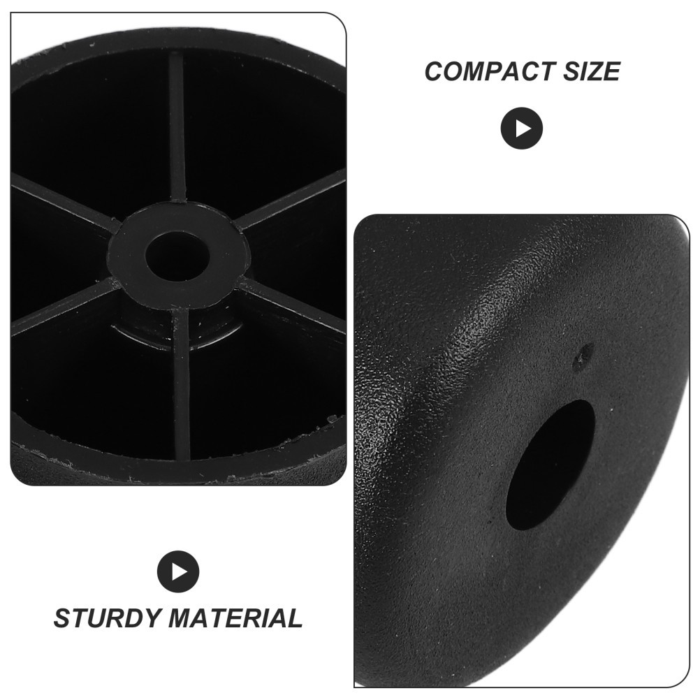 4Pcs Black ABS Plastic Adjustable Sofa Legs for Furniture Table Cabinet Riser