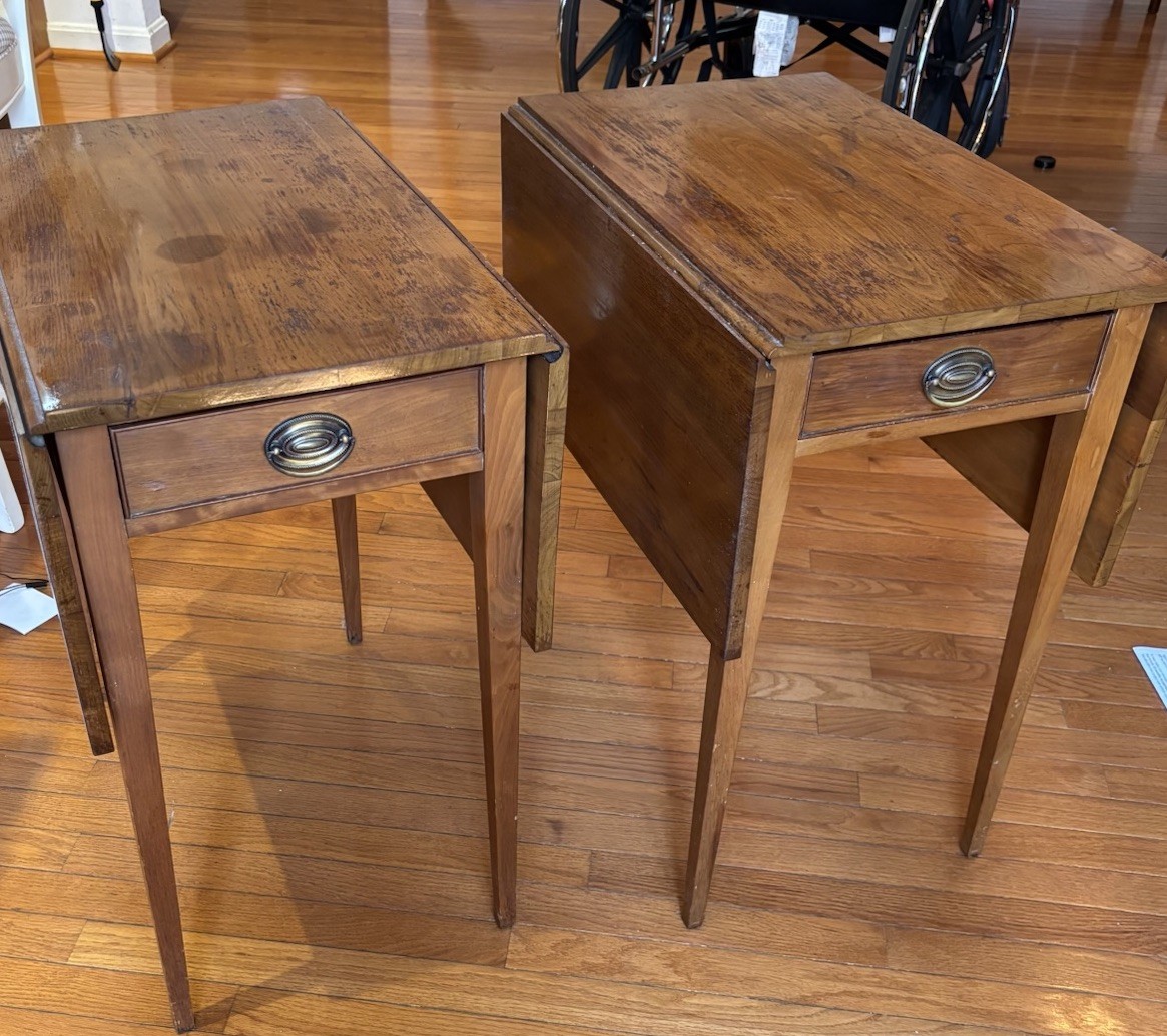 Henkel‑Harris PEMBROKE Style 5418 Cherry End Tables FEDERAL /HEPPLEWHITE /PAIR