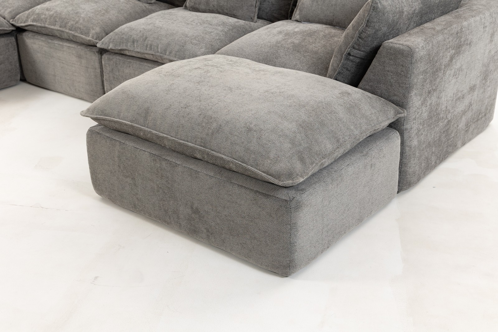 129.8″ Width Cloud Couch Oversized Modular Sectional Sofa True Relax Comfy