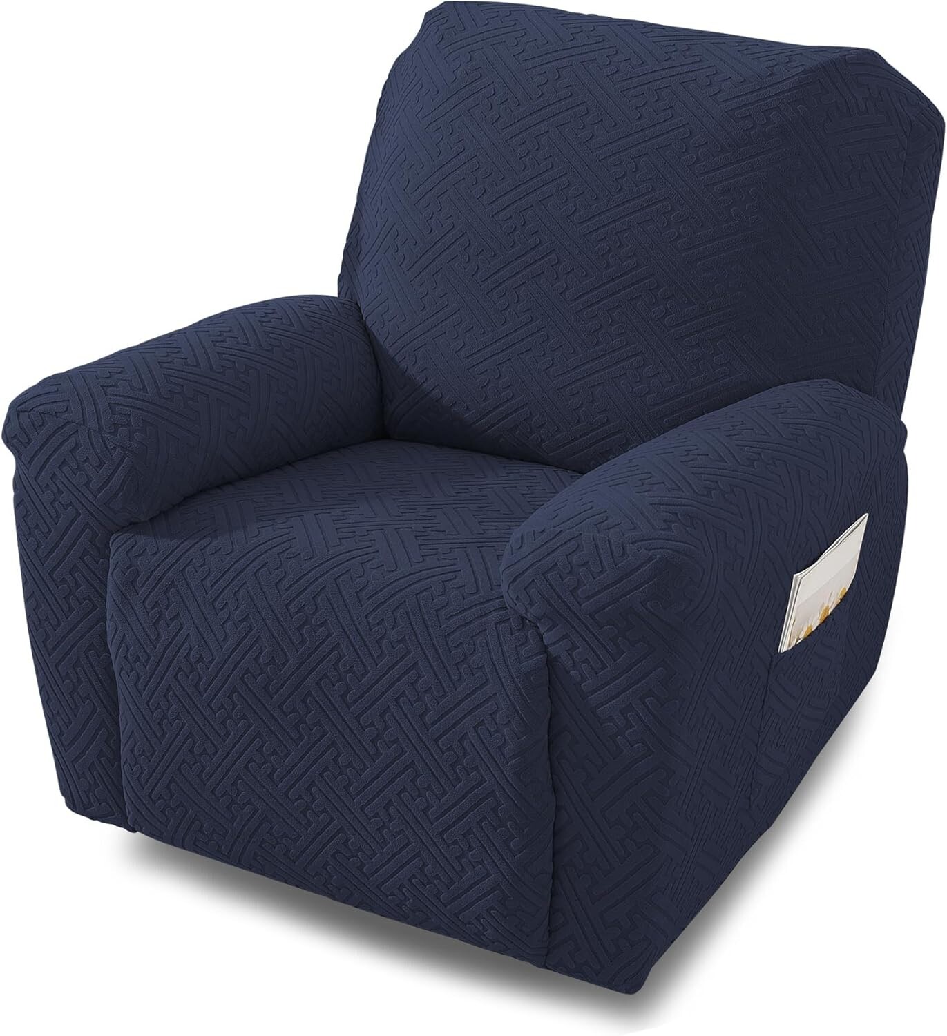 1 Seater 4PCS Recliner Sofa Cover Stretch Spandex Reclining Armchair Elastic