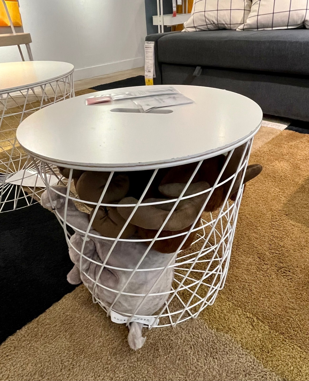Brand New IKEA KVISTBRO White Storage Table Side Table 44 cm (17 ⅜ “) 303.494.52
