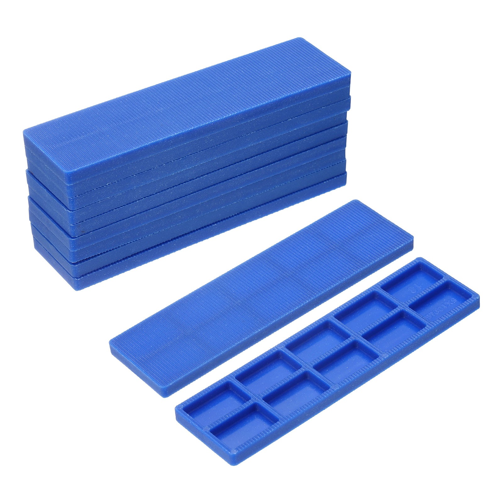 20 Pcs Plastic Flat Shims for Leveling, 5mm(3/16″) Structural Tile Shims, Blue