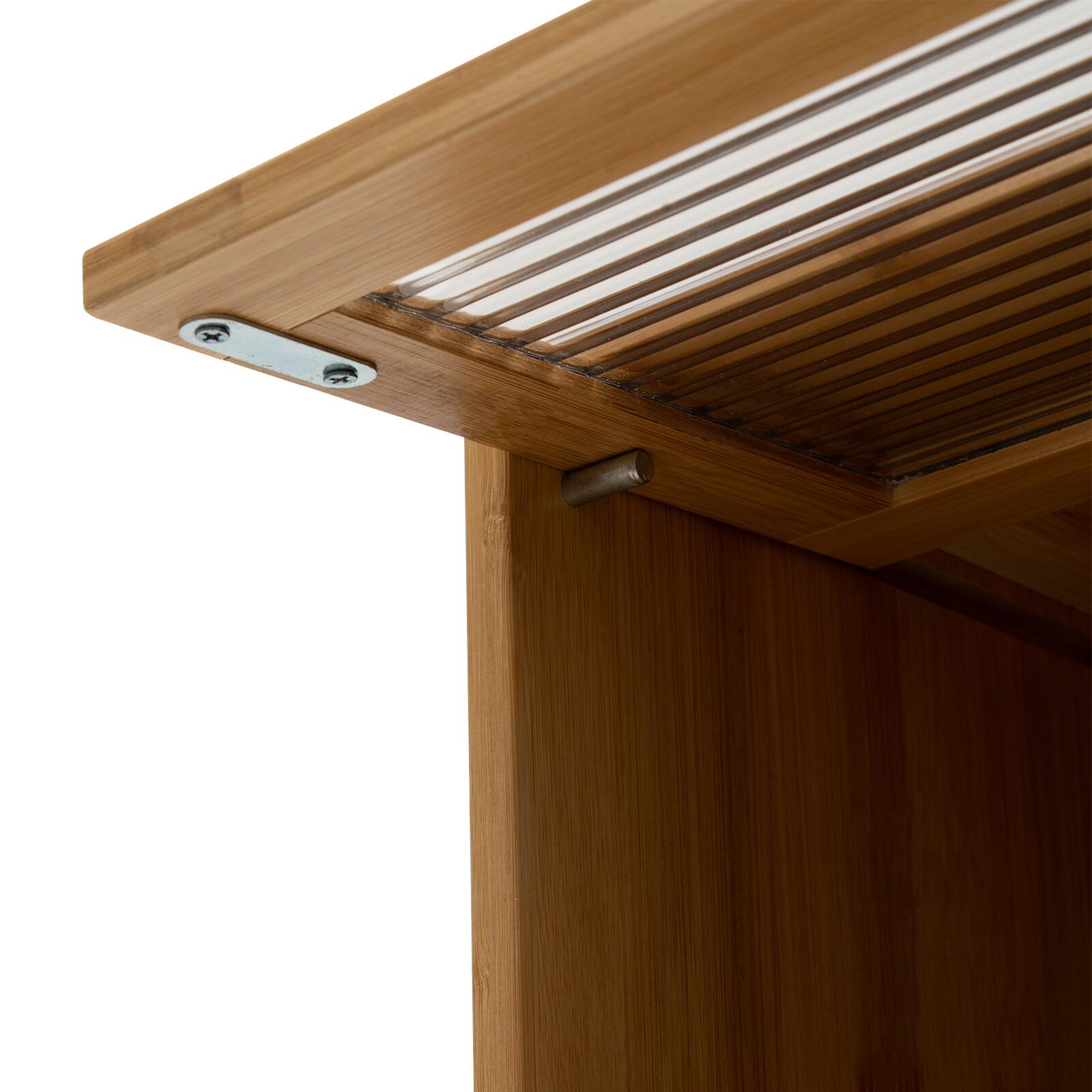 Storage Cabinet, Countertop Cabinet, Bamboo Organizer for Kitchen Living Room