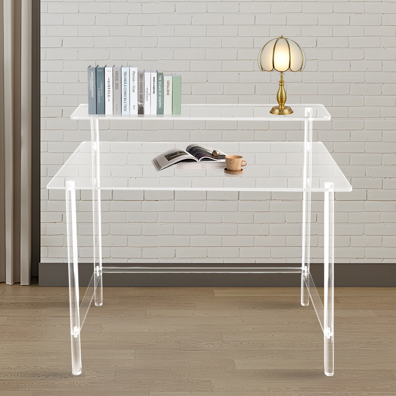 Acrylic Desk Home Office Desk Clear Desk Computer Desk Writing Desk 80*50*88 cm