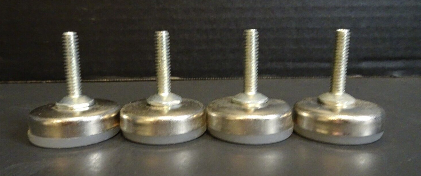 Adjustable Leveling Feet for Table Legs Chairs Appliances 1 5/8″ tall 1/4″ screw