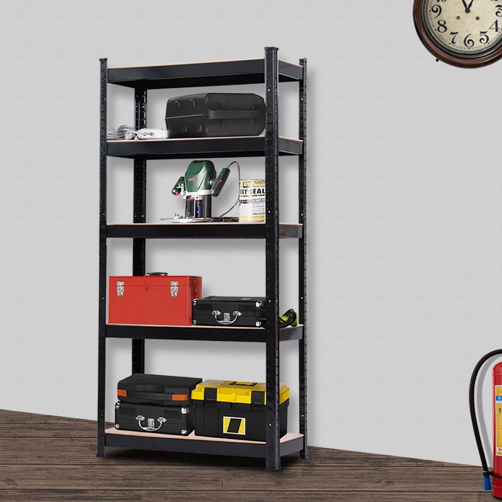 Shelf Garage Steel Metal Storage 5 Level Adjustab Organizer Furniture