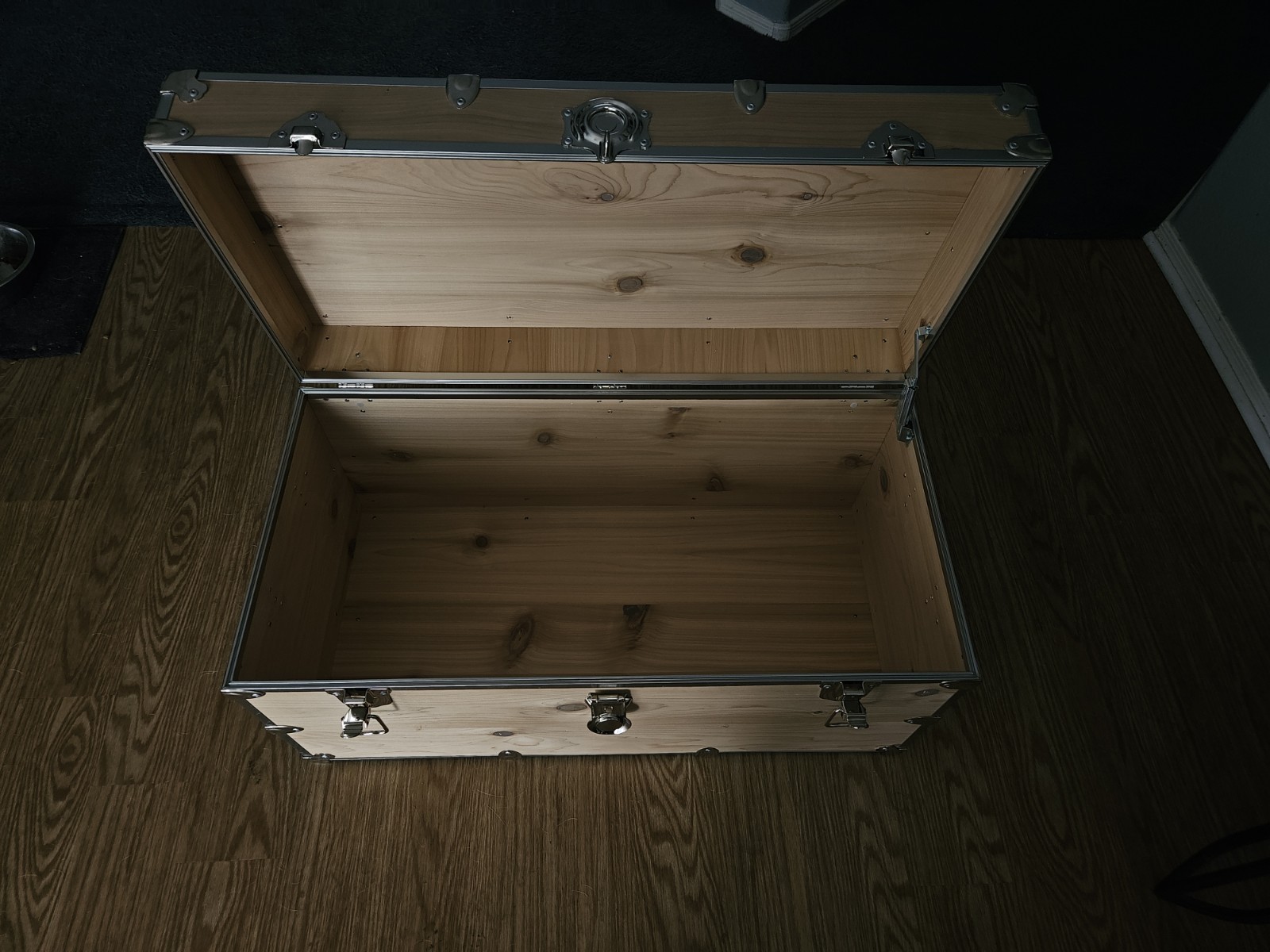 Household: Rhino “Naked” Birch Wood Footlocker Trunk – Custom 36″ Low-Profile