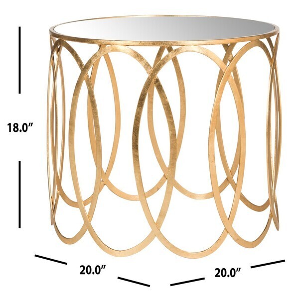 Safavieh Cyrah Gold Leaf Accent Table, Reduced Price 2172726797 FOX2564A
