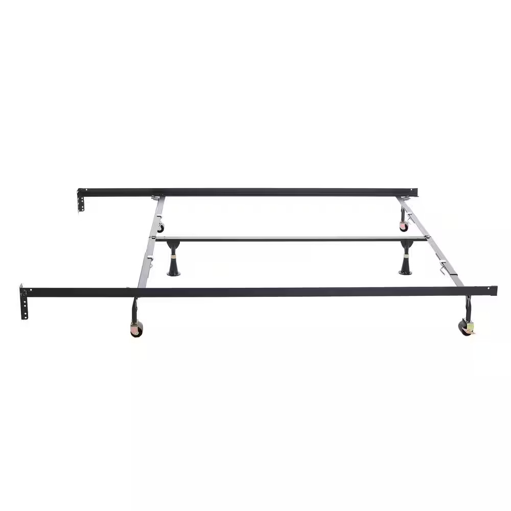Premium Clamp Style Queen Adjustable All Sizes Bed Frame with 6-Legs