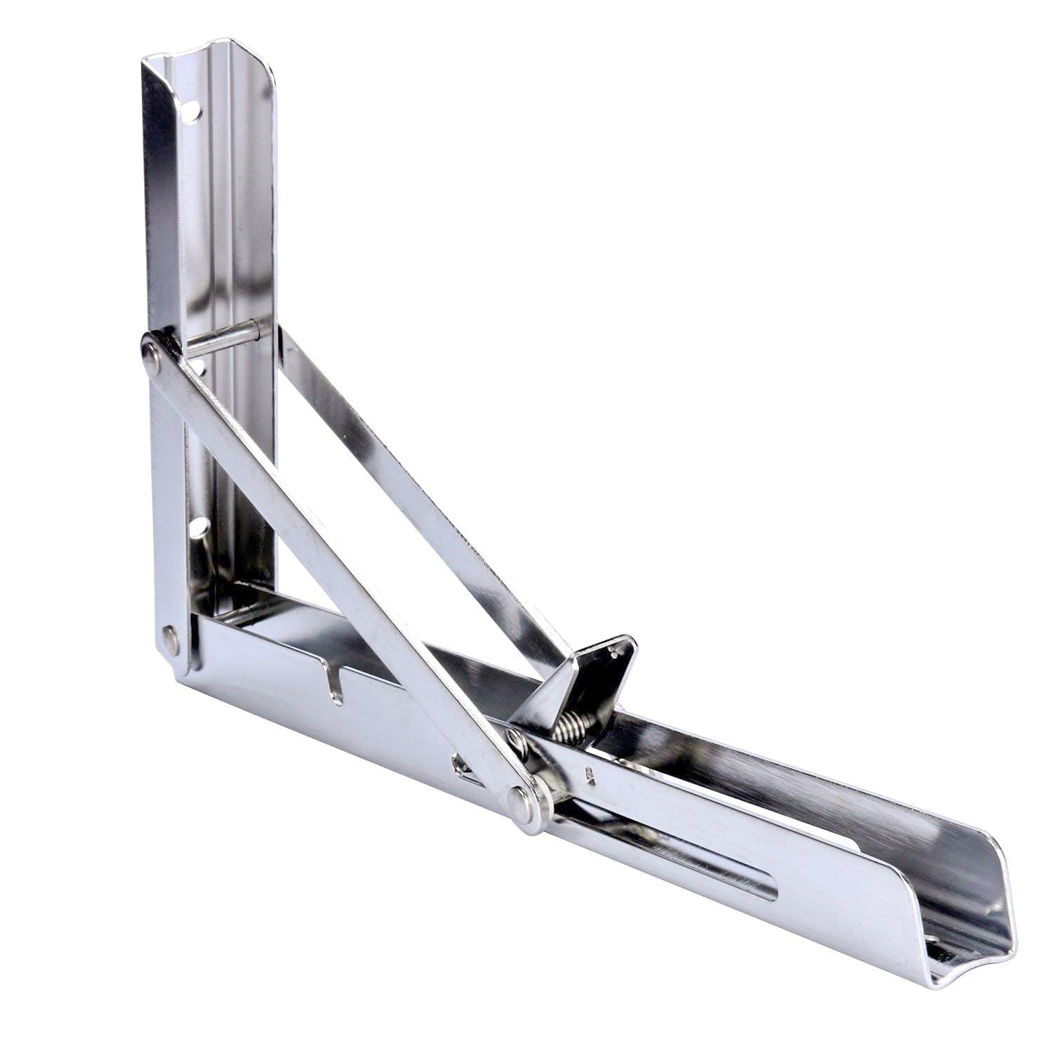 1pack 12″ Polished 304 Stainless Steel Folding Shelf Bench Table Folding Shelf O