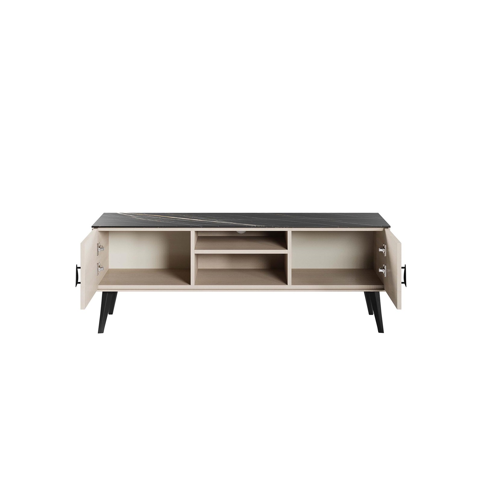Manhattan Comfort Haley 55.10″ Mid-Century Modern TV Stand in Multi-Color