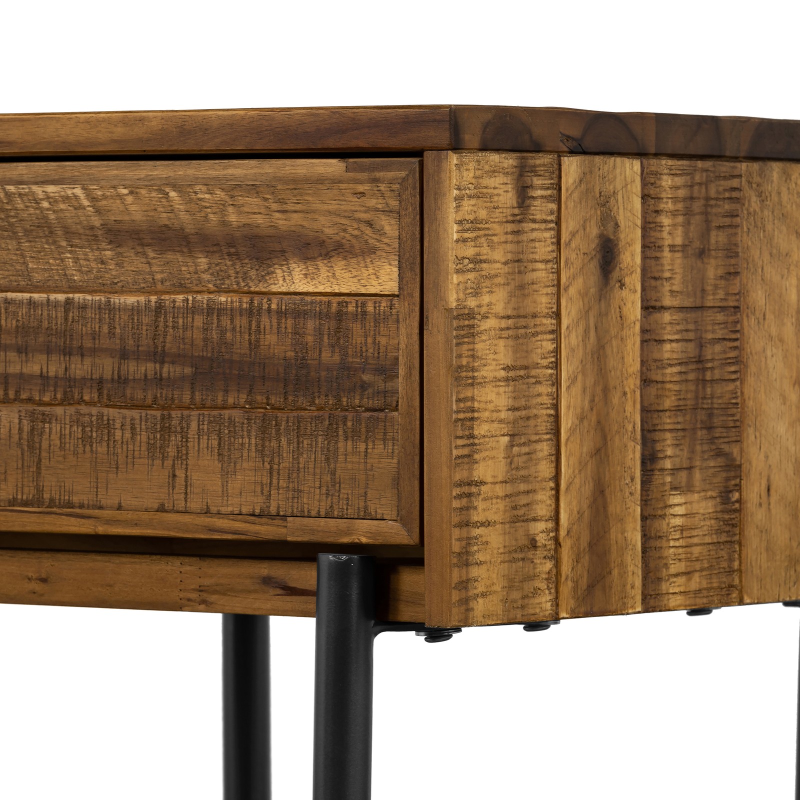 Cusco Rustic Acacia Single Drawer Night stand, Brown Single Box Product