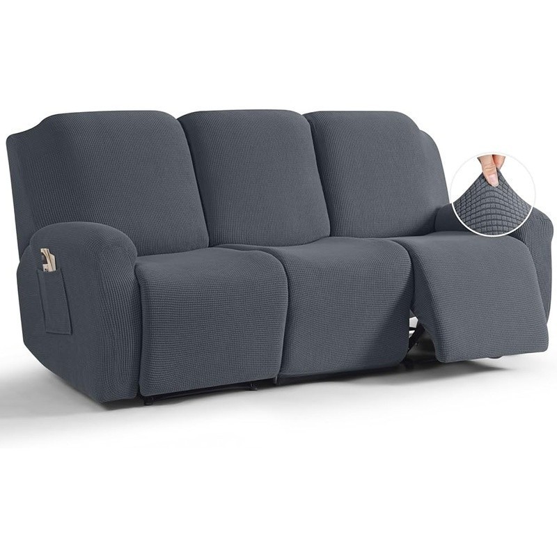 Recliner Sofa Slipcover Stretch Jacquard Fabric Durable Protection Easy Care New