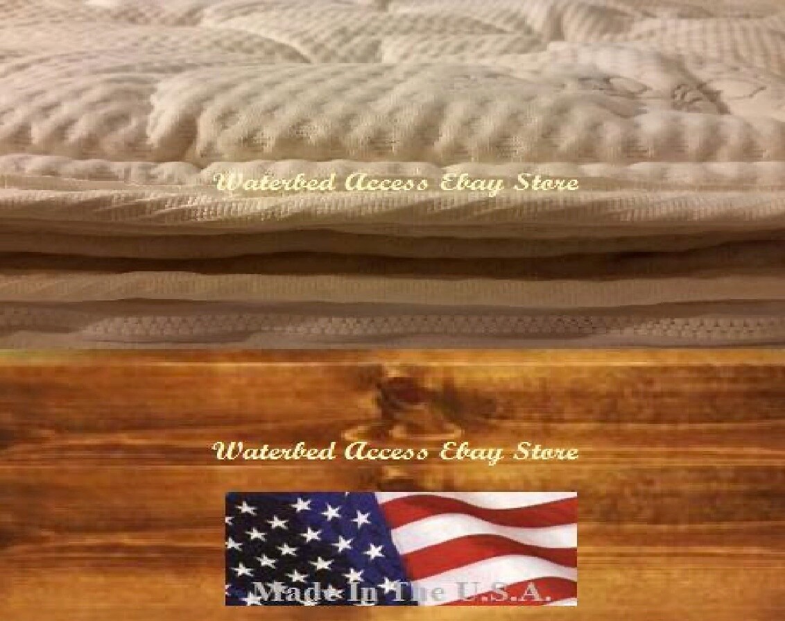 Pillow Top Zipper cover for hardside waterbed mattress for Super Single 48/84