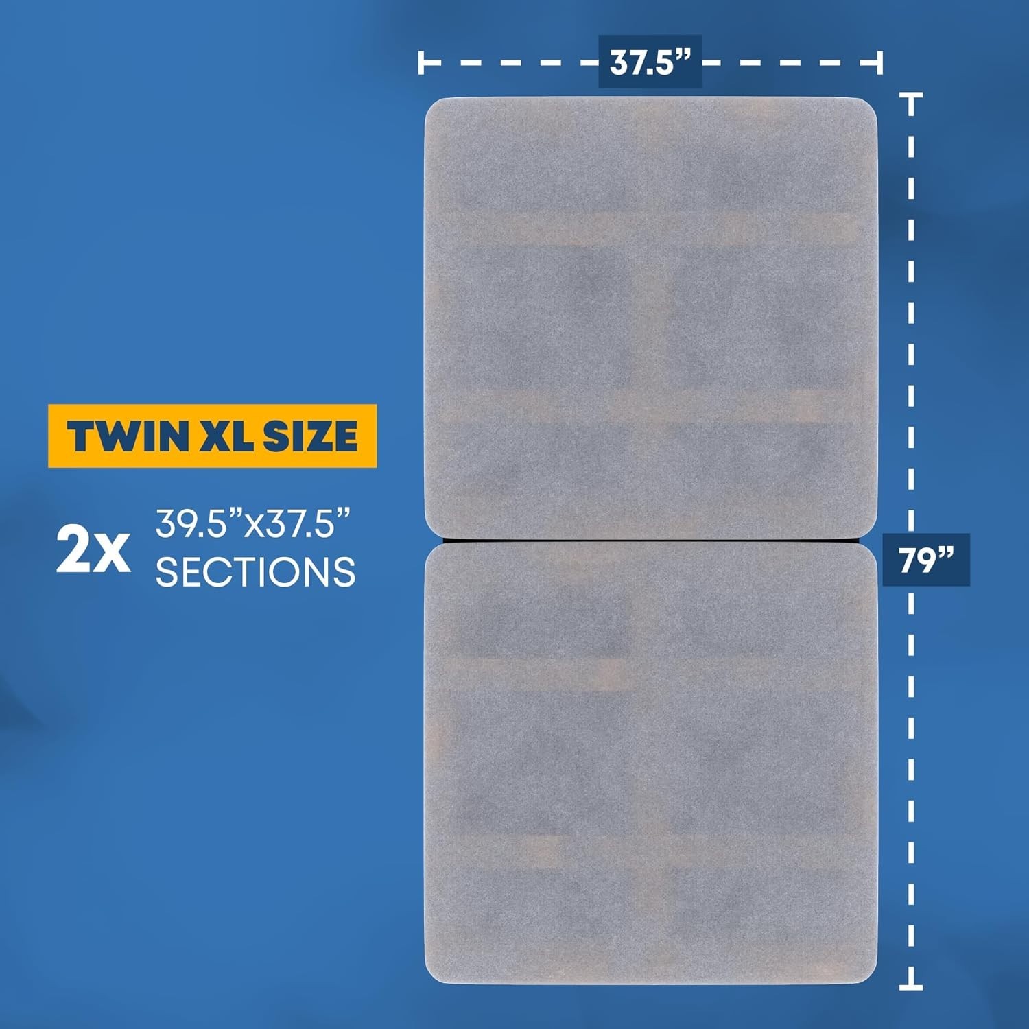 ,1.5-Inch Split Fully Assembled Bunkie Board for Mattress/Bed Support, Twin X…