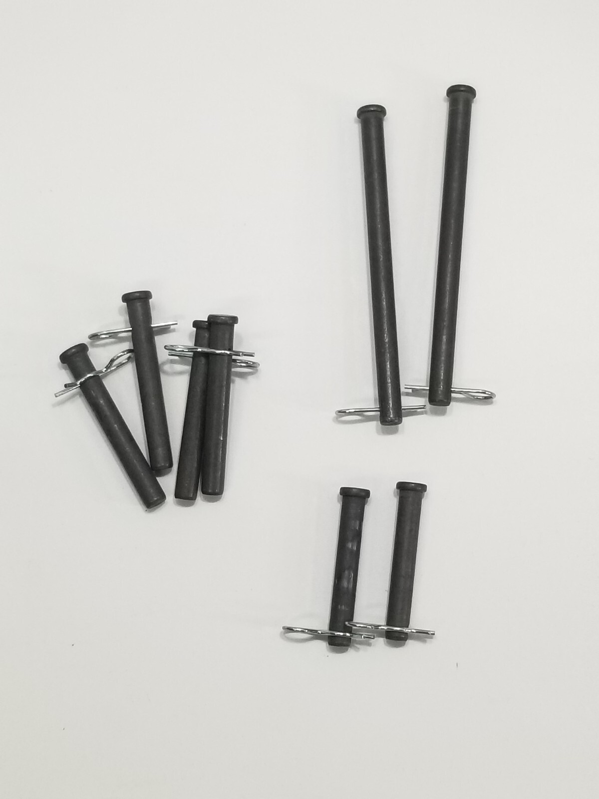 Lot Of 8 3/8″ La Z Boy Pin And Cotters For Motor Mount 2 1/2″, 2 7/8″, & 5 1/4″