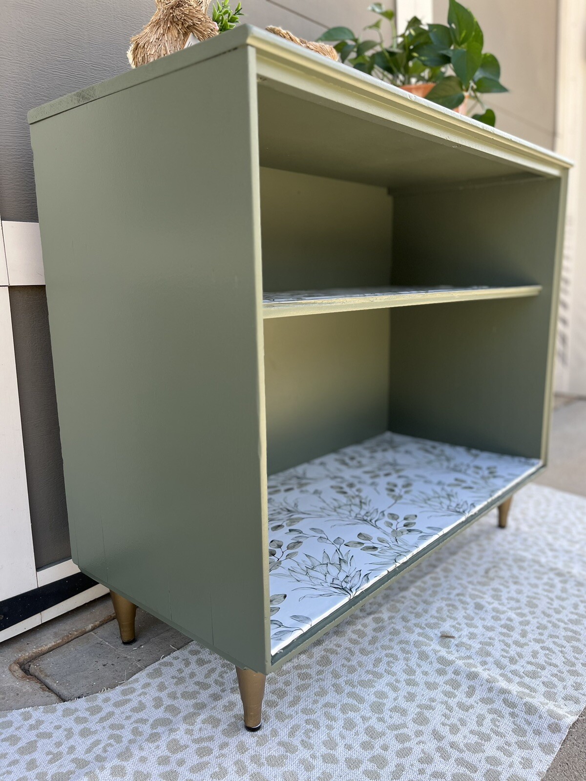 MCM cabinet/bookcase/book shelf. 35in wide 30in tall 16in deep.