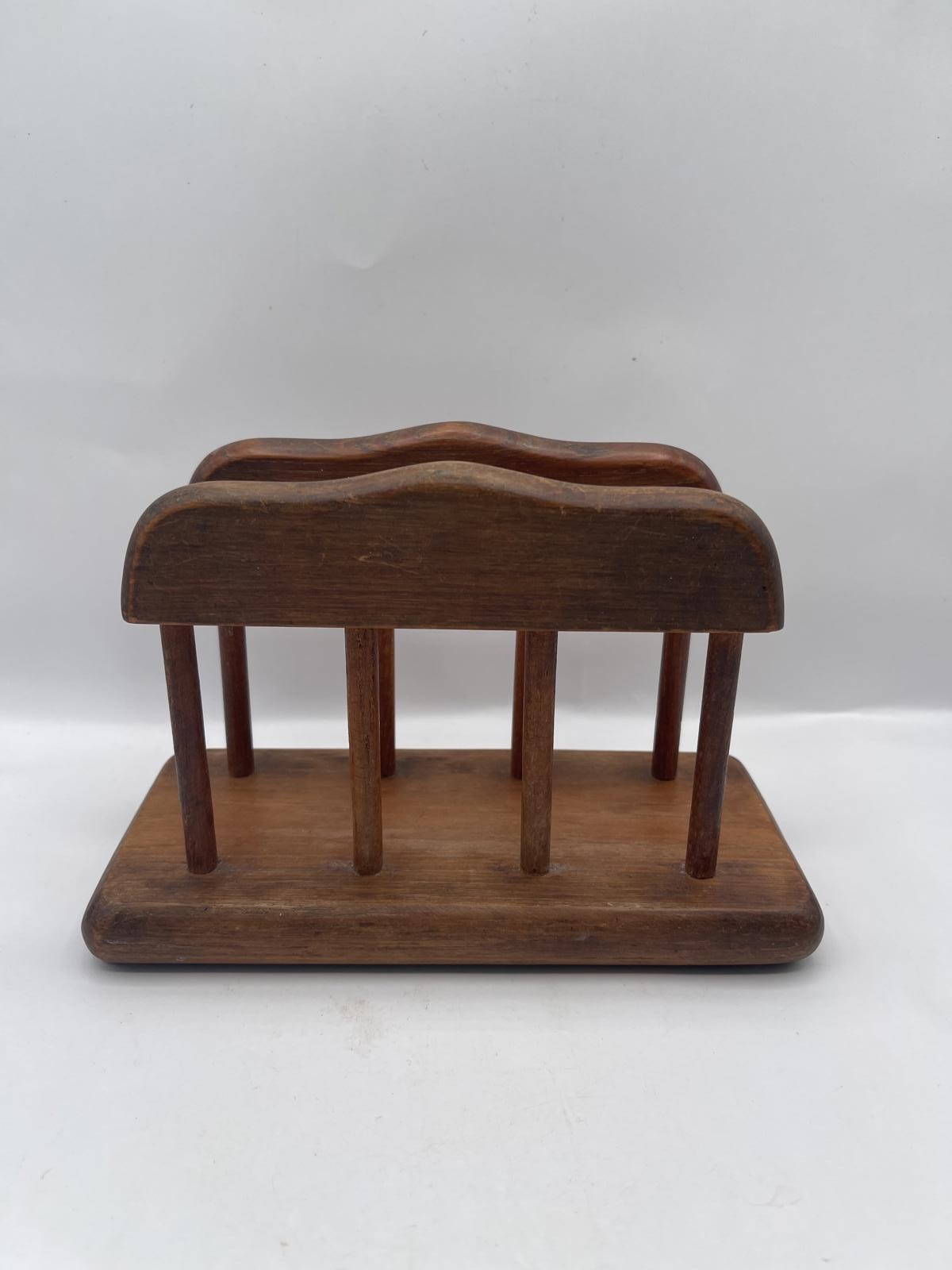 GOODWOOD Genuine Teak Napkin Holder Natural Wood Made in Thailand Vintage 8x4x4