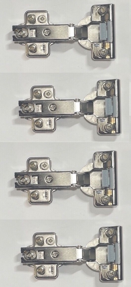 4 Ikea Besta Soft Close Hinges w/ Mounting Plates + 16 Screws. Art 802.612.58