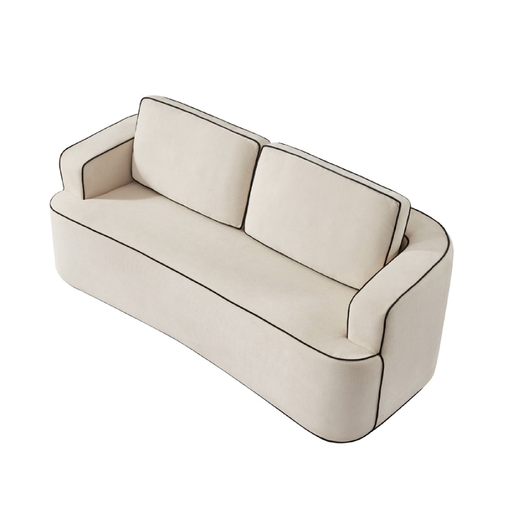 Integrated handrail double seating layout while comfortably accommodating2people