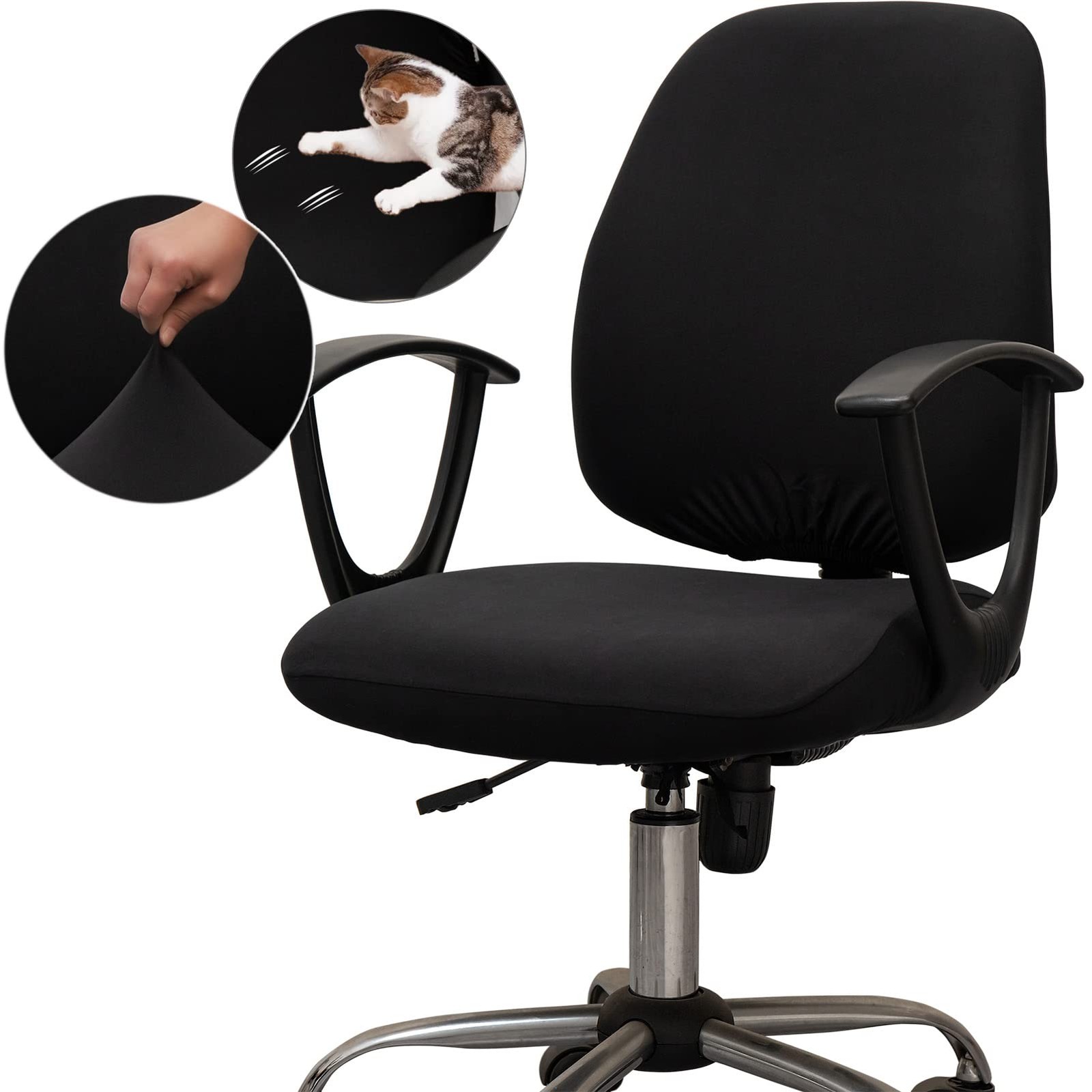 Melaluxe Computer Office Chair Covers, Protective & Stretchable Universal Cha…