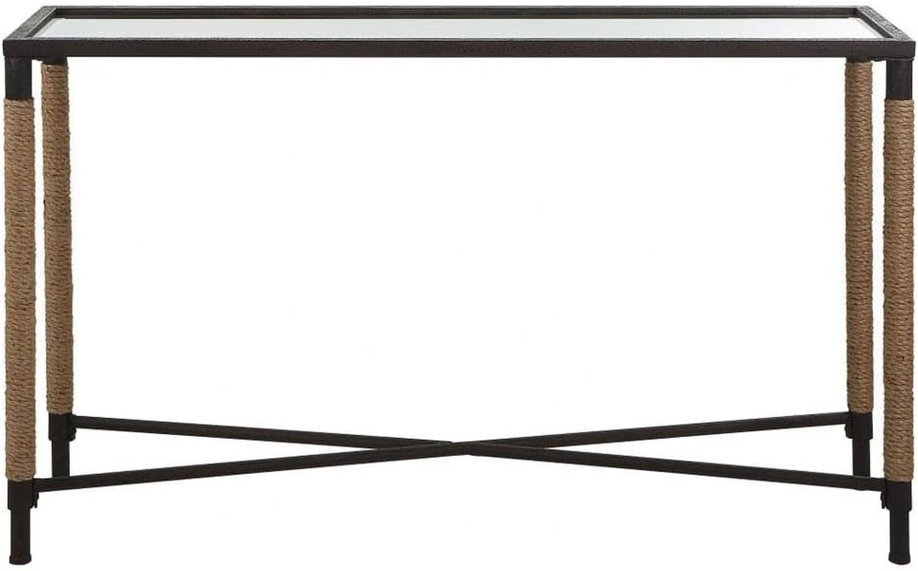Coastal Chic Braddock Iron & MDF Console Table – Stylish & Functional