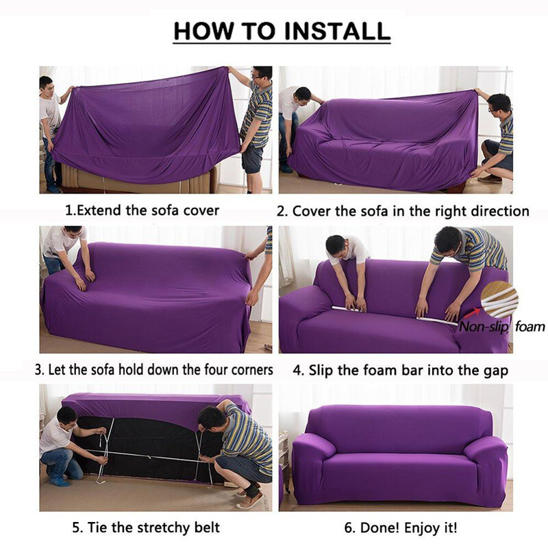 Sofa Cover Stretch Slipcover Protector Lounge Spandex Couch Removable Elastic