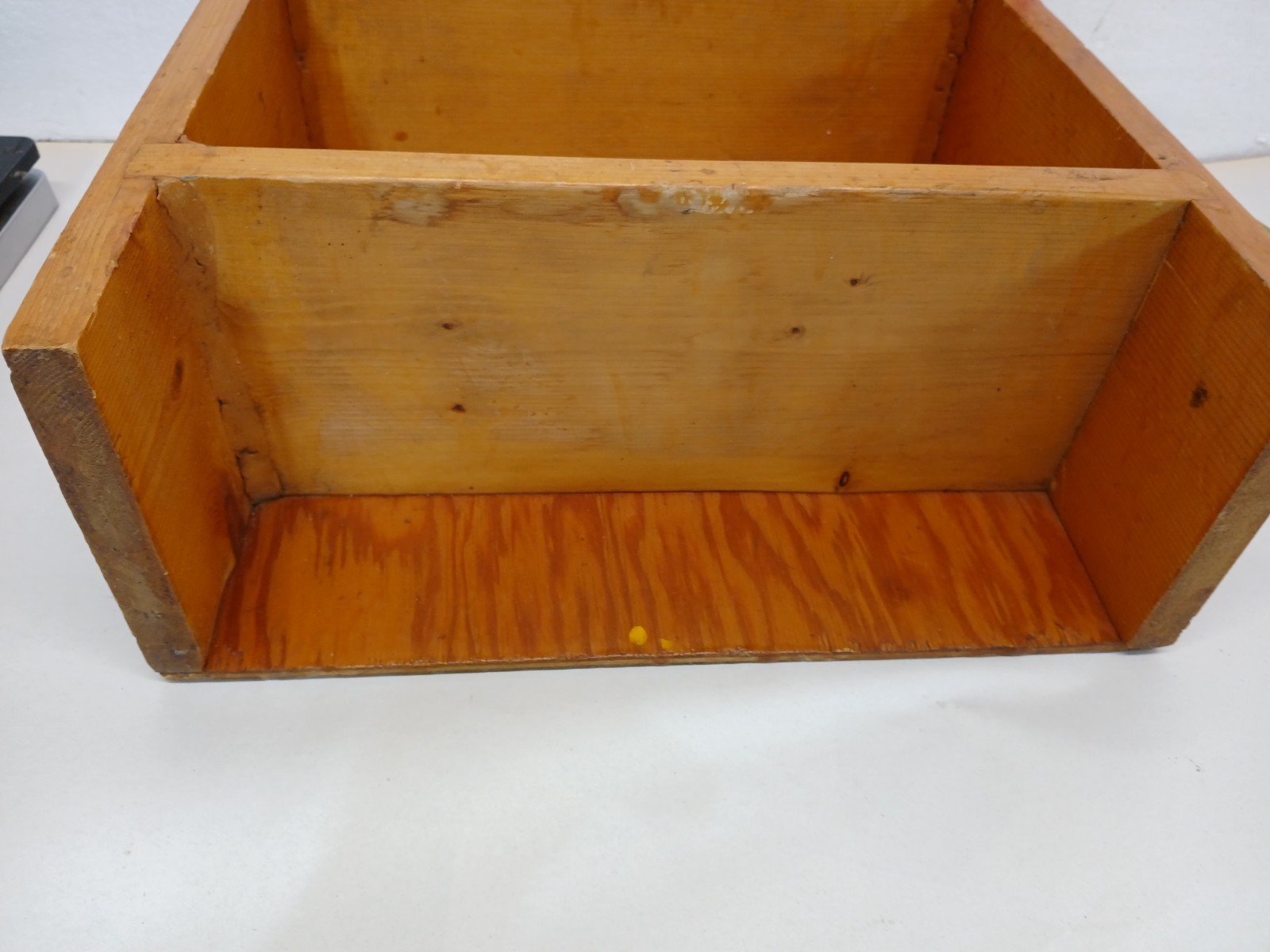 Vintage Solid Pine Tabletop Bookshelf Display Shelf Primitive Wood 14x14x6