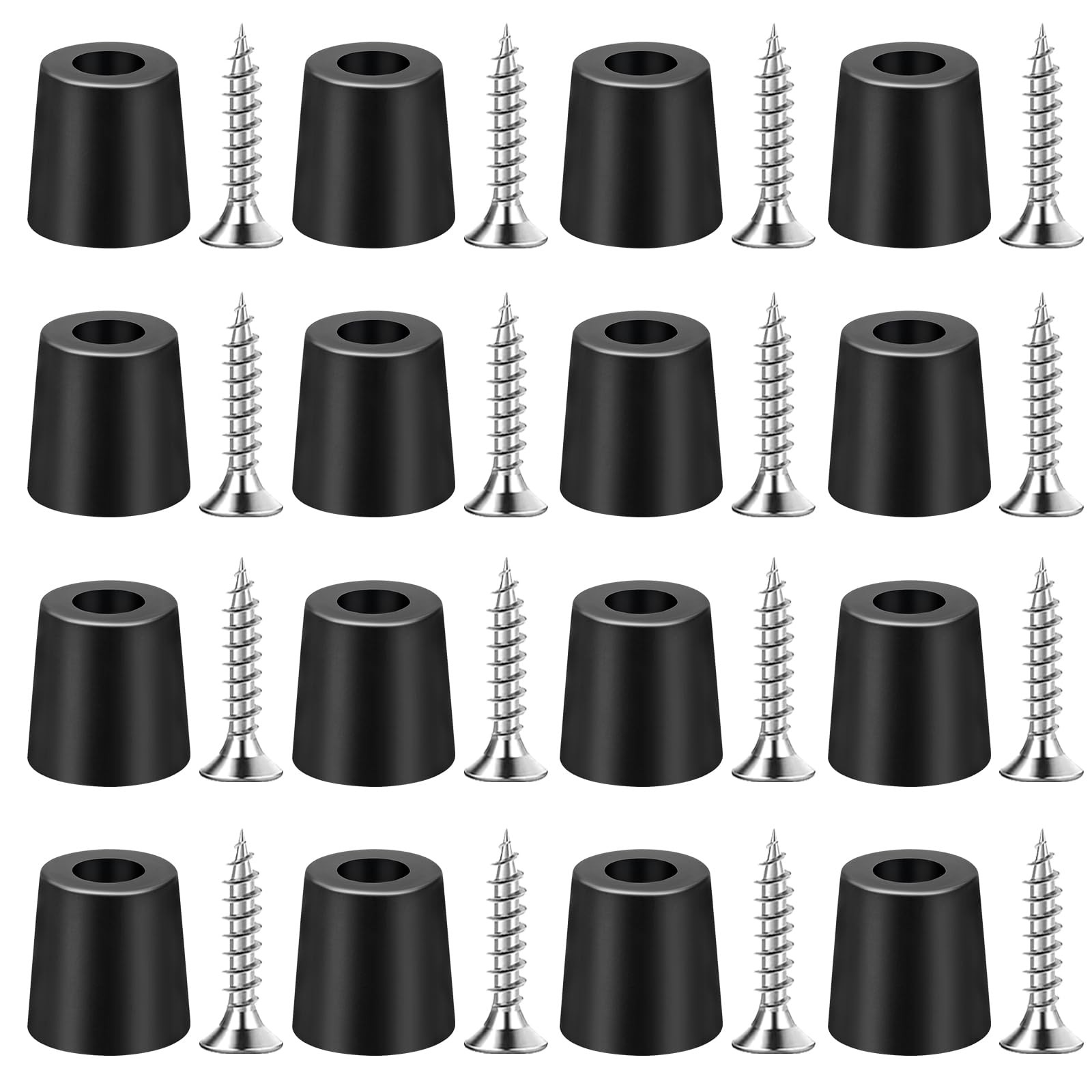 16 PCS Feet for Cutting Board with Stainless Screws, Non Slip Cutting Board F…