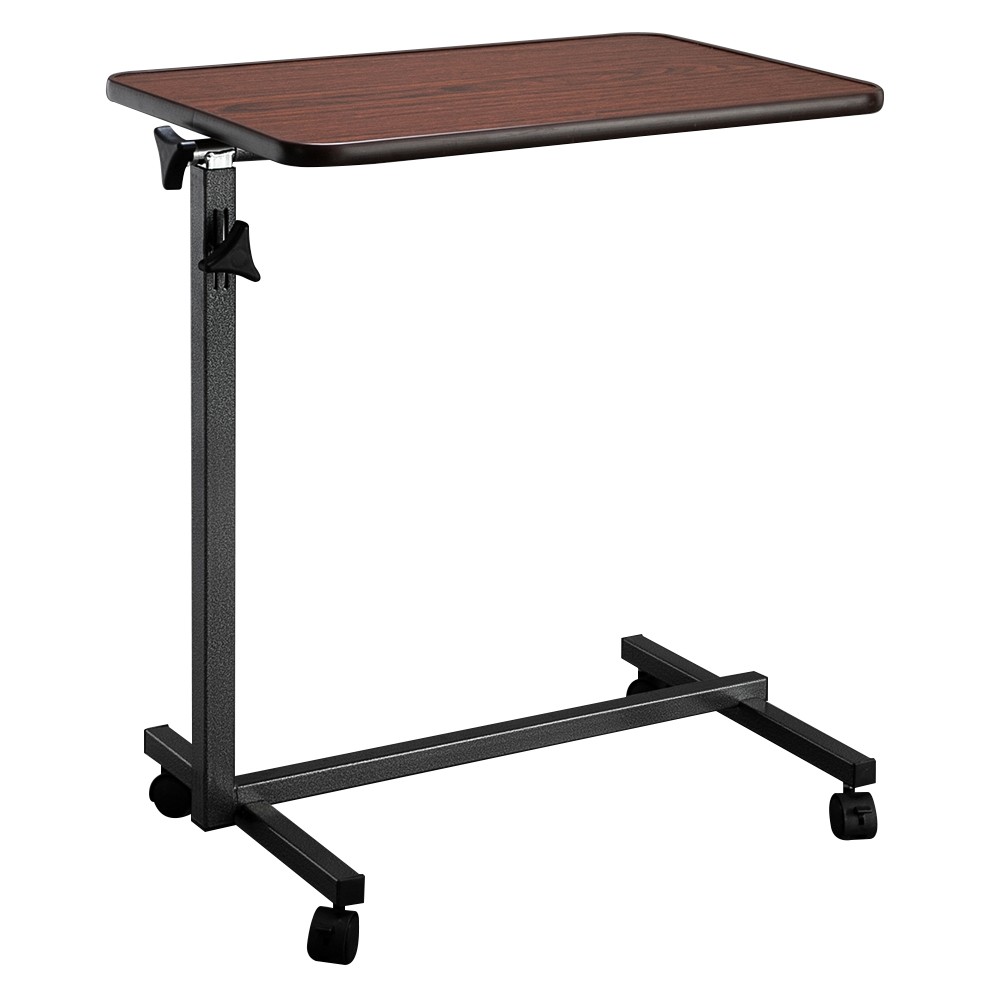 Multifunctional Adjustable Bedside Table MDF/Iron/4 Wheels With Brake