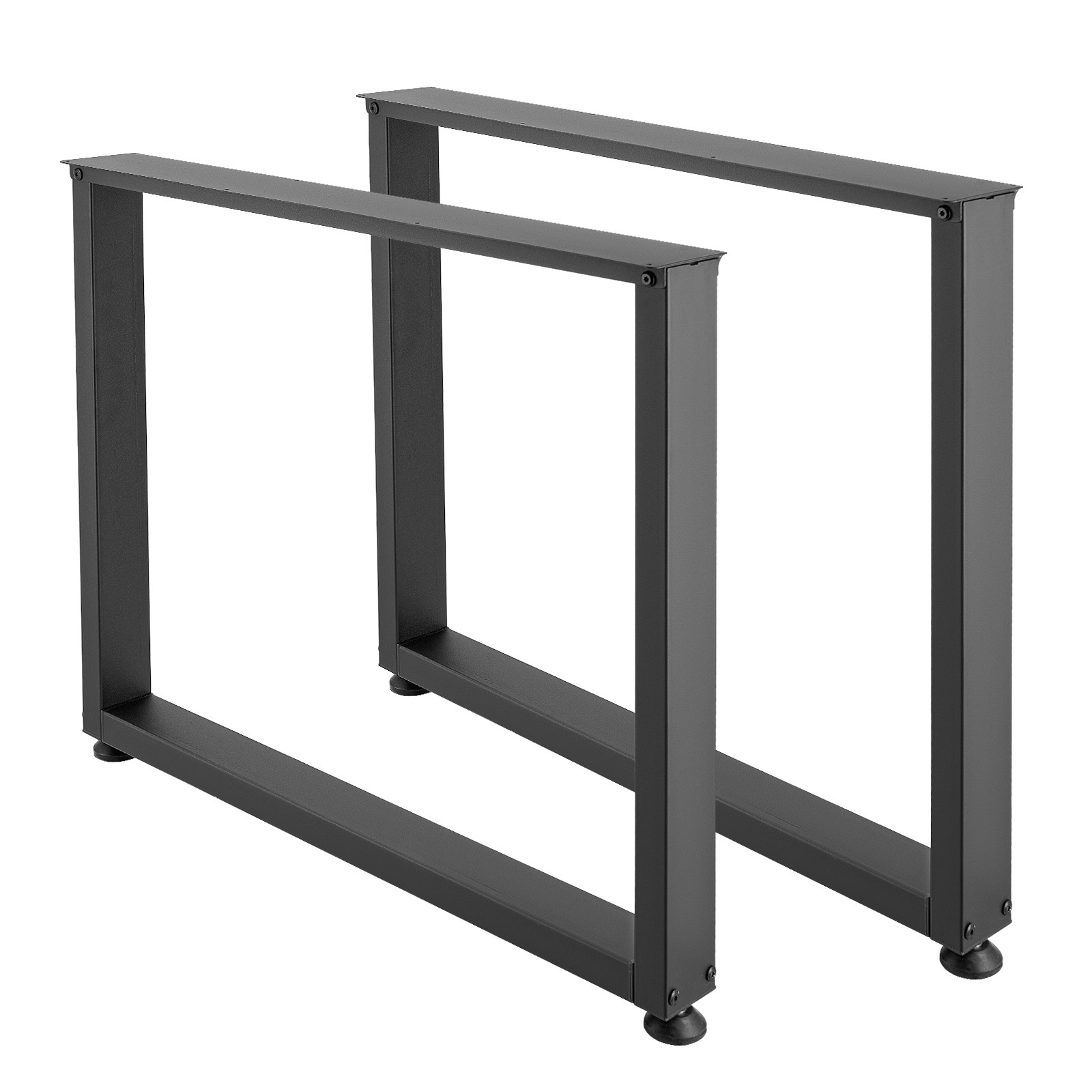 Uimoso Steel Table Legs 29.5 x 35.4 in Square 2204 lbs Durable Set of 2 Black