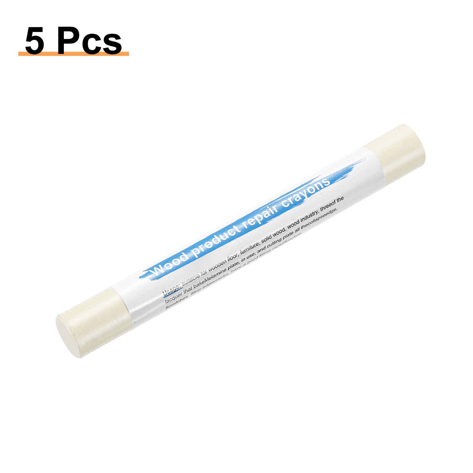 5pcs Wood Filler Sticks Wax Sticks for Scratches Wooden Holes Warm White