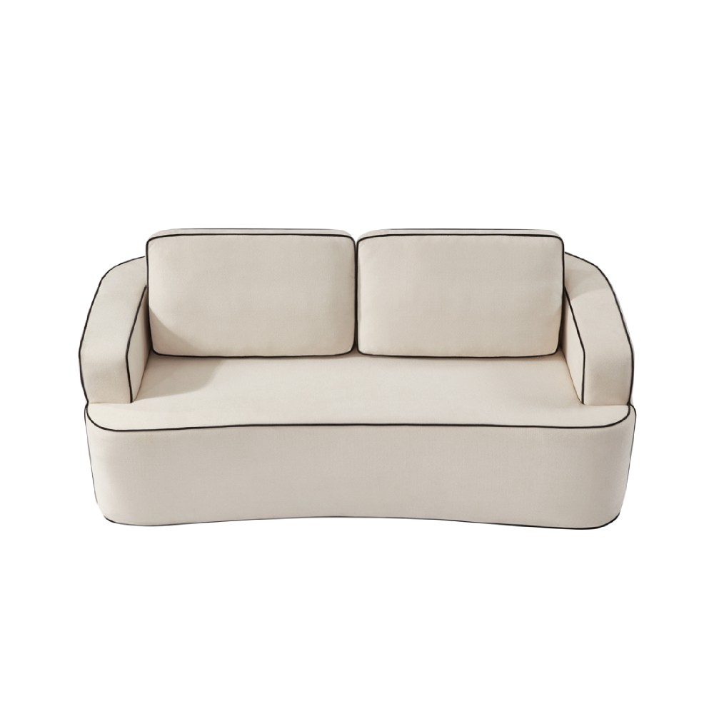 Integrated handrail double seating layout while comfortably accommodating2people