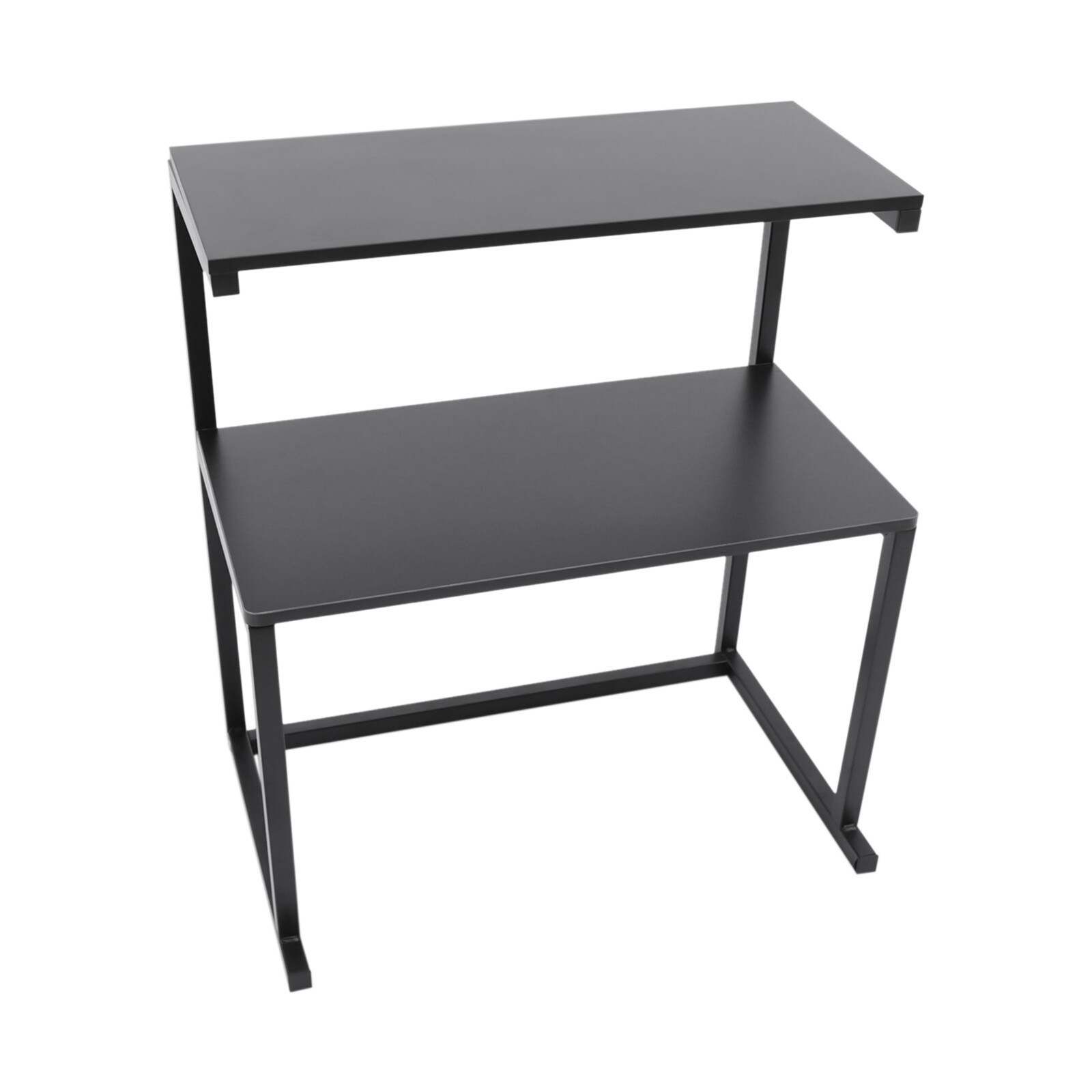 3-Tier Printer Table Stand Storage Shelf Black Industrial 52.5×36×63.2cm