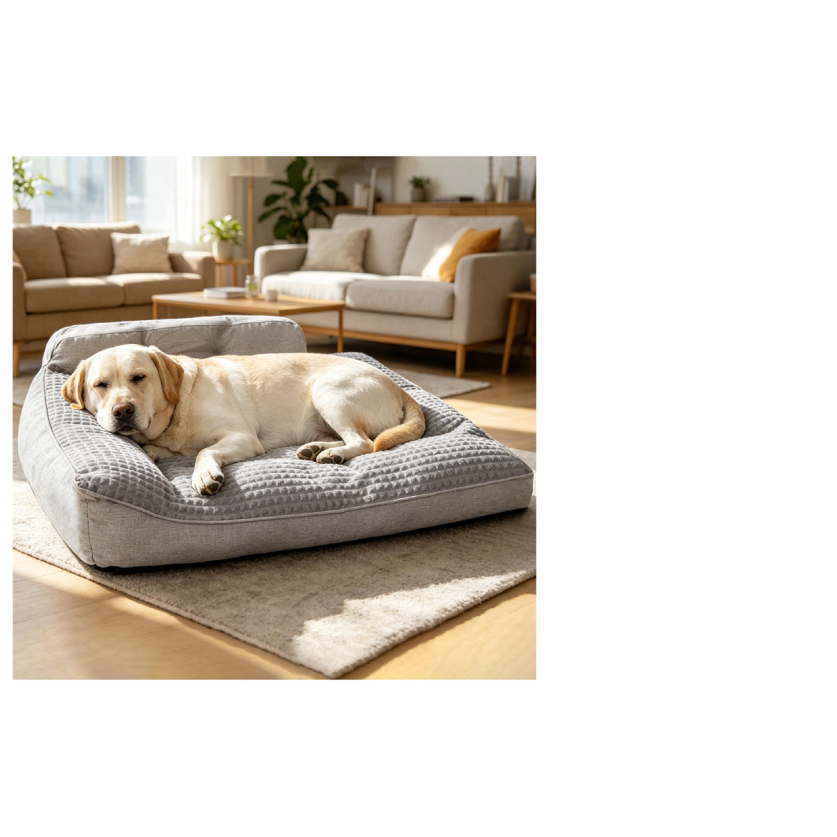 Nofkynoxa Large Dog Bed Orthopedic Dog Sides Extra Thick Soft Orthopedic Dog