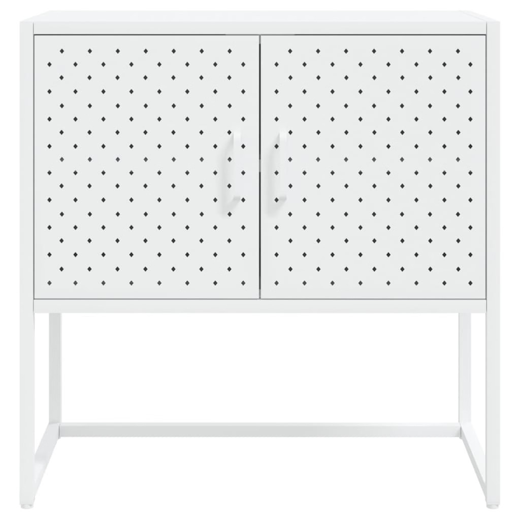 Sideboard White 29.5″x13.8″x29.5″ Steel