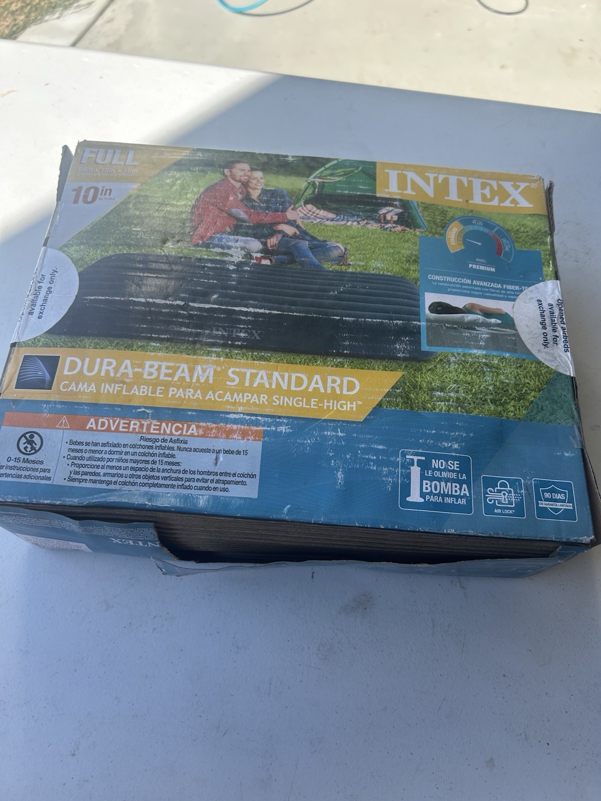 10 inch FULL Inflatable Air Mattress Standard Dura-Beam Airbed Fishing Camping