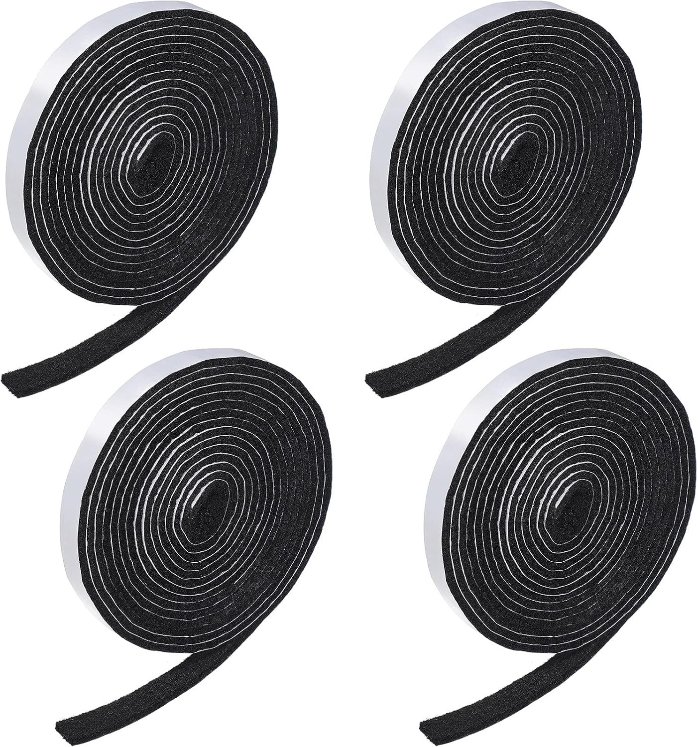 Zonon 4 Rolls 120 Inch Felt Strip with Adhesive Backing Felt Tapes Furniture Str