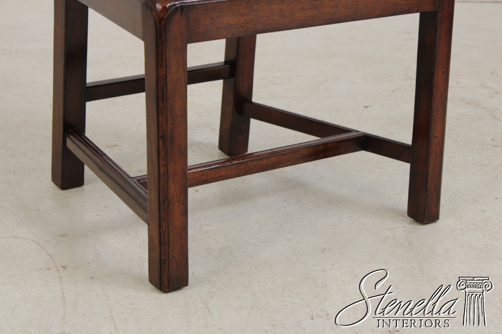 L73869: Set of 10 JONATHAN CHARLES Mahogany Chippendale Style Dining Chairs