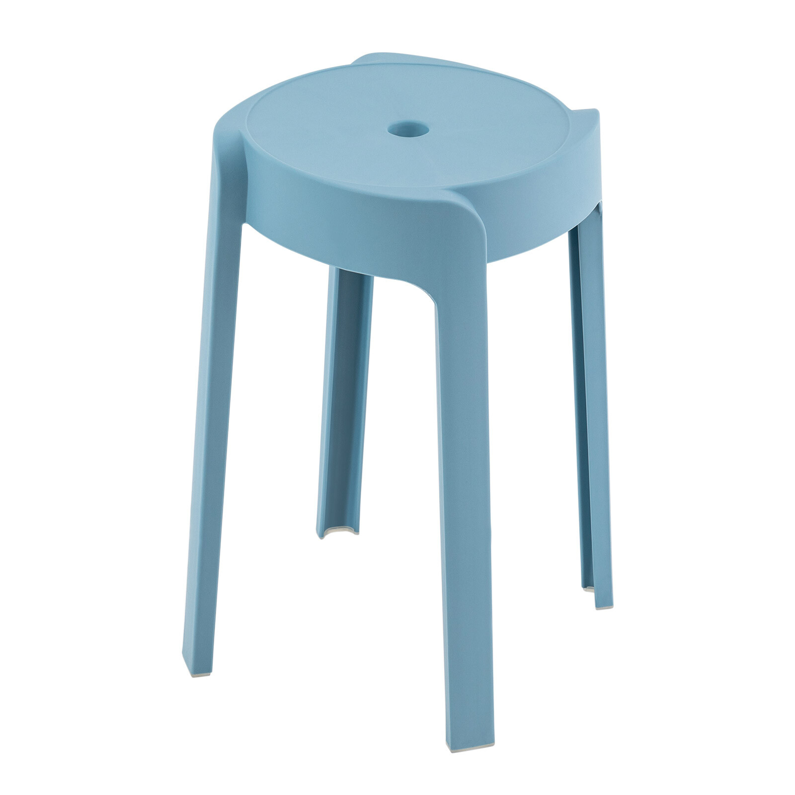 Round Plastic Seat PP Stackable Stool Multicolor Students Chair Windmill Shape
