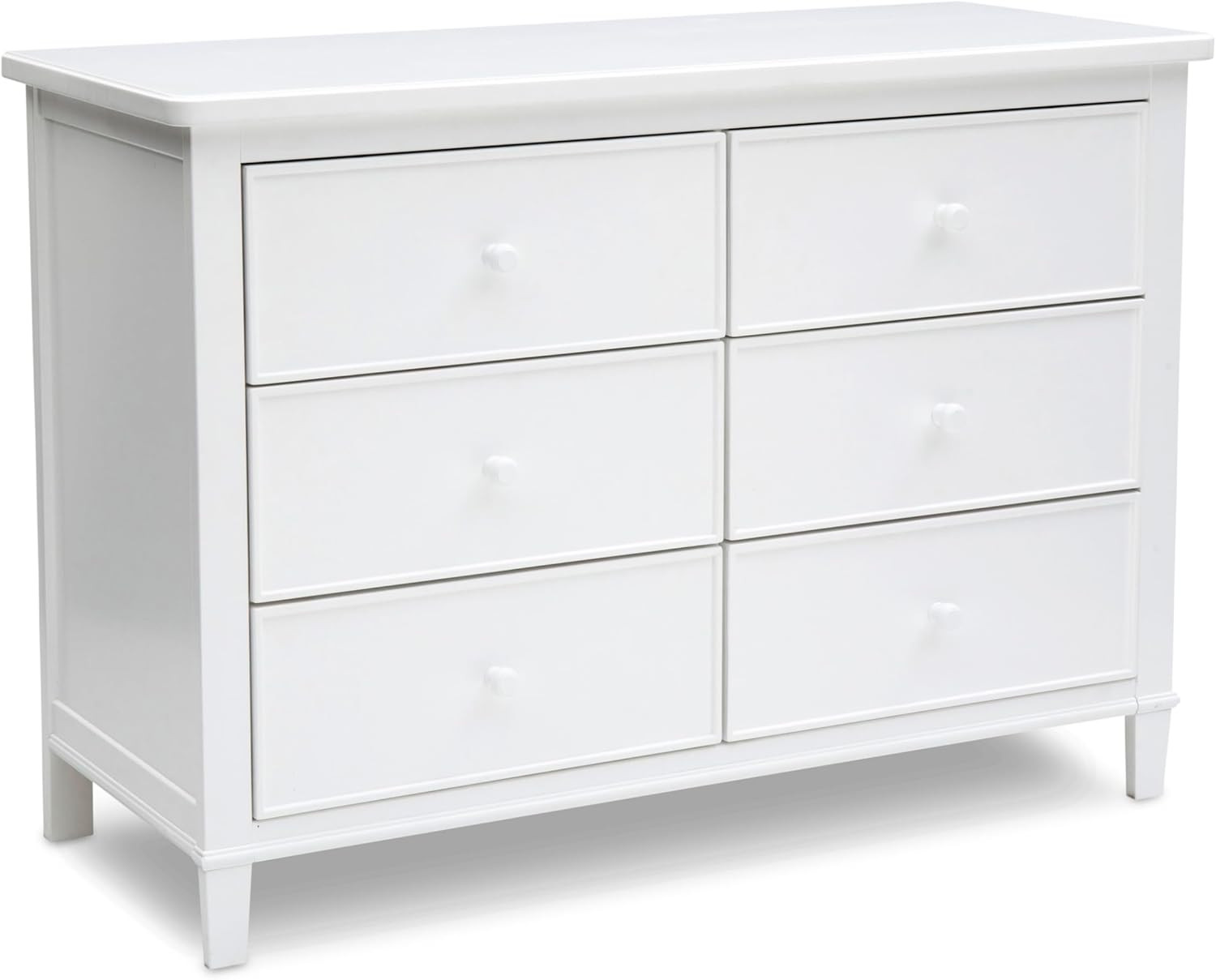 Haven 6 Drawer Dresser – Interlocking Design, Greenguard Gold Certified, White