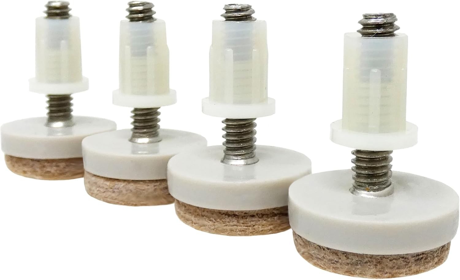 Durable Felt 1-Inch Furniture Glides – Adjustable Leveling and Floor Protection