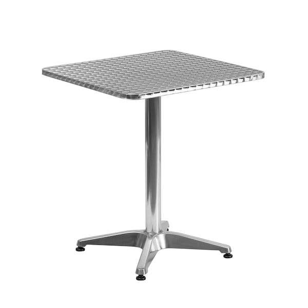 Flash Furniture Tlh-053-1-Gg Square Table, Square, Aluminum, 23.5″, 23.5 W,