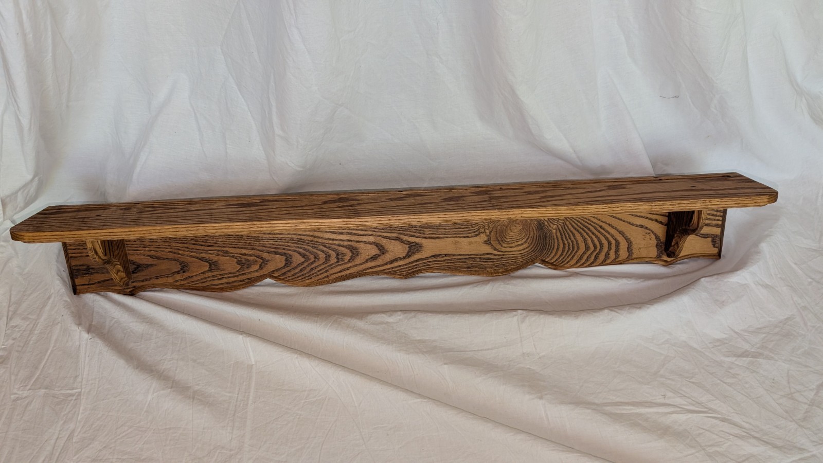 39.5″ x 4.75″ x 5.5″ Vintage Solid Wood Shelf with Plate Groove