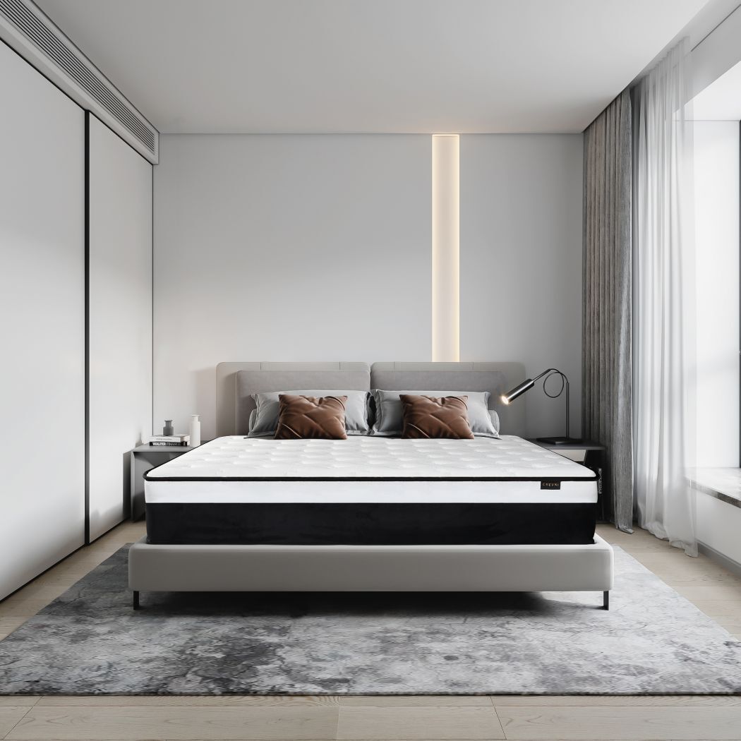 10″12″14″ Twin Full Queen King Size Mattress Hybrid Foam Pocket Coils Bed In Box